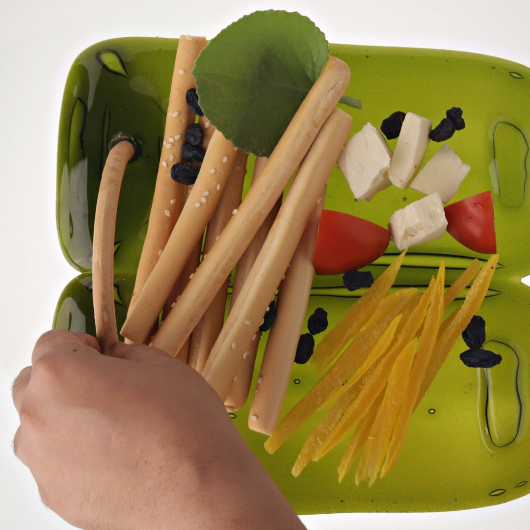 Upcycled Wine Bottle Cheese Platter/ Plate