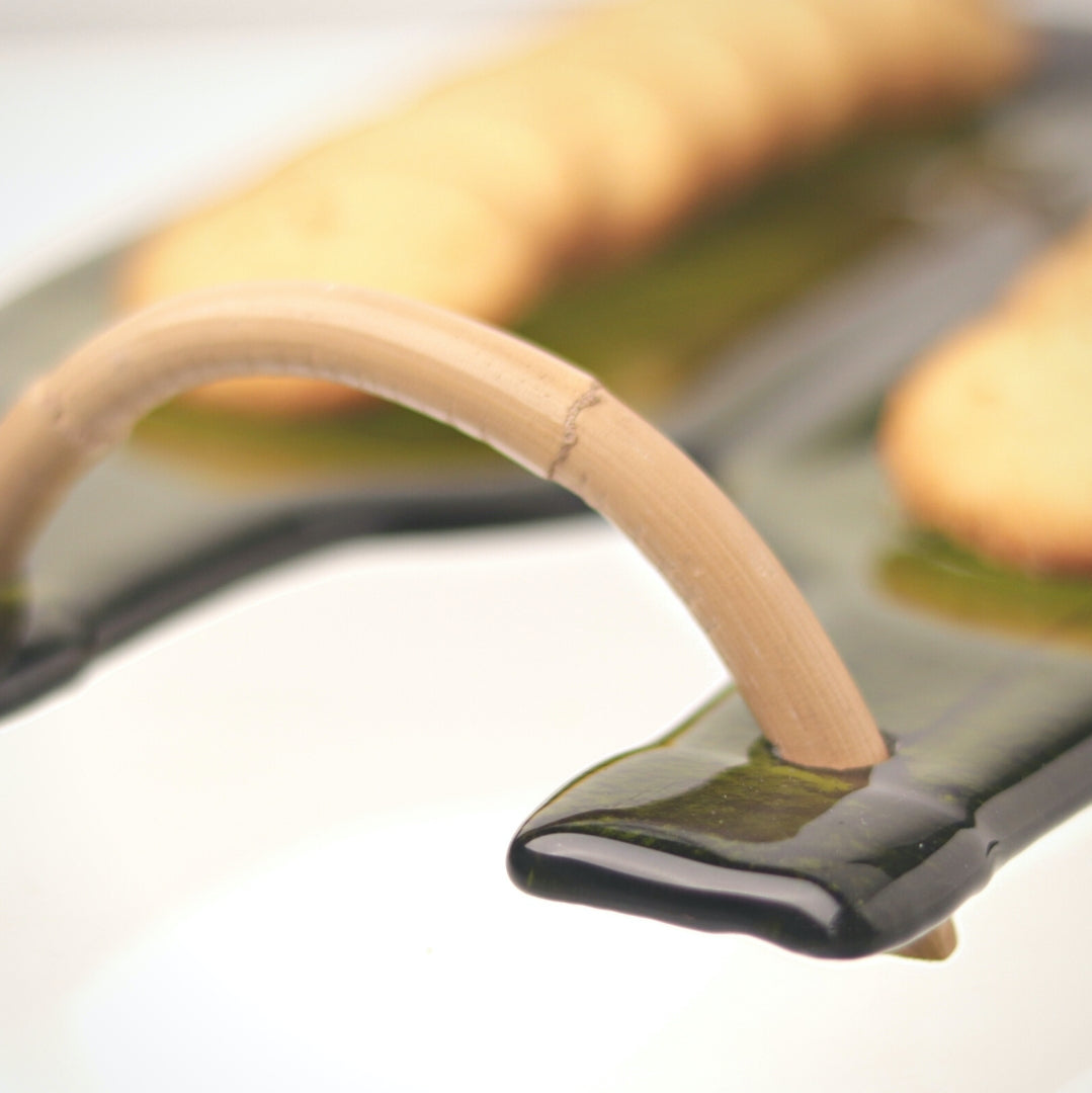 Upcycled Wine Bottle Cheese Platter/ Plate