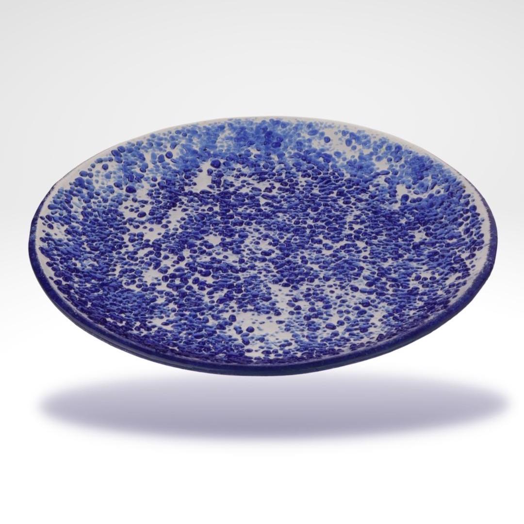 Handmade Indigo Glass Plates | Upcycled Eco-Friendly Dining Decor